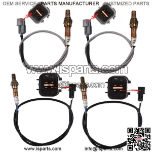 4pcs Oxygen Sensor 1 Sensor 2 Bank 1 Bank 2 for 04-11 Mitsubishi Endeavor V6-3.8