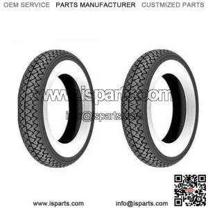 2 Tires Rubber A Band White 3.00-10 Wheel Piaggio Vespa 50 Special