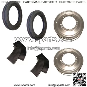 Front Rim & Tire Set Fits Ford 9N 2N Tractor with 4" x 19" Tires
