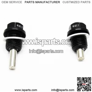 Magnetic oil and transmission plug set