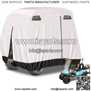 Universal 4 Passenger Golf Cart Cover for EZGO Club Car Yamaha -Silver Enclosure
