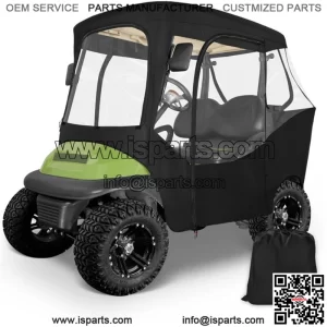 2 Passenger Golf Cart Enclosures for Club Car DS Precedent, 600D Driving Cover