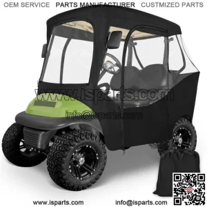 2 Passenger Golf Cart Enclosures for Club Car DS Precedent, 600D Driving Cover