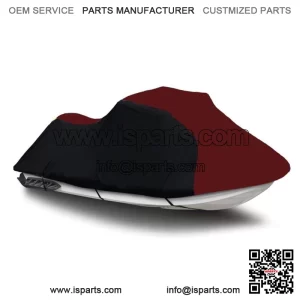 Black/Burgundy Jet Ski PWC Cover for Yamaha WaveRunner FX Cruiser SVHO 2014 2015 (For: 2015 Yamaha SVHO)