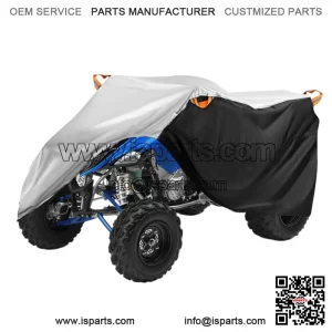 ATV Cover Waterproof Dust UV Protection Silver For Yamaha Raptor 660R 700 700R