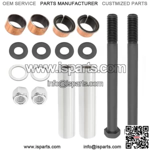 For EZGO TXT/PDS Golf Cart Spindle King Pin Tube Bushings Bolts Washers Kit G&E