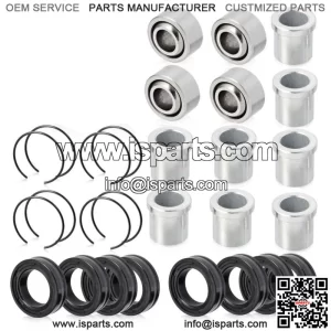 2 set Front Lower or Upper A-Arm Bushings for Honda 87-92 FourTrax 250 TRX250X  (For: Honda)