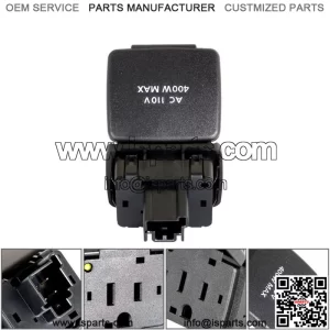 FL3Z-9N236A 110V 150W Center Console Rear Power Outlet For 2015-2016 Ford F150