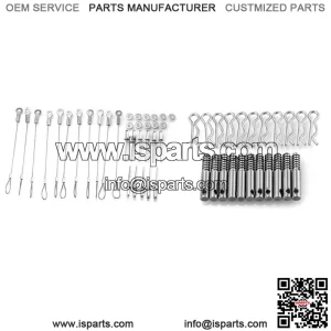 For Can-Am Maverick X3 & Max UTV Steel CNC Clutch Cover Pin Kits Lanyards