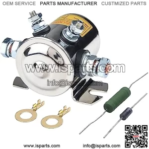 Max 300A Continuous Duty Solenoid Relay Nickel-Plating For Golf Carts, Winch, Marine In Rush 12VDC