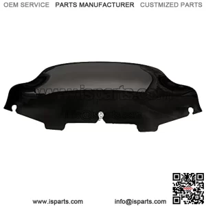 6" Black Wave Windshield Windscreen Wind Splitter Compatible for 1996-2013 Harley Davidson Touring Street Glide/Electra Glide/Tri Glide/Ultra Classic Glide FLHT FLHX FLHTCU FLHTC FLHTK 96-13