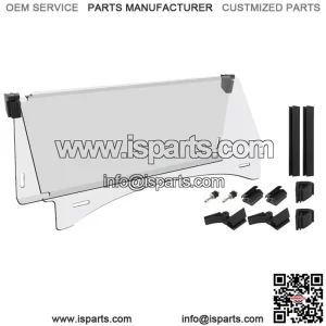 Golf Cart Windshield for Club Car Precedent 2004-up,Clear Fold Down Windshield