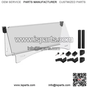 Golf Cart Windshield for Club Car Precedent 2004-up,Clear Fold Down Windshield