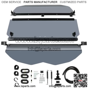 3-IN-1 Flip Smoked Windshield for Can-Am Maverick X3 (64"/ 72")
