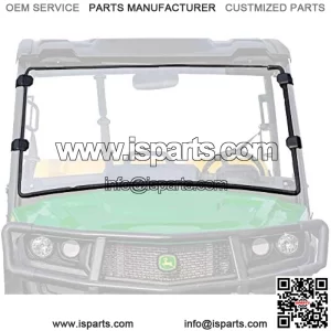 Heavy Duty Scratch Resistant Full Windshield for 2018+ John Deere Gator XUV 835E / 835M / 865E / 865M | 1/4" Thick Polycarbonate 250 Times Stronger Than Glass | Hard Coated!