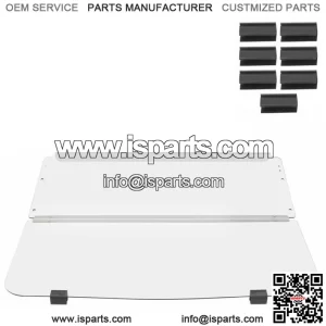 Clear Folding Golf Cart Windshield Clear Polycarbonate For 1982-2000 Club Car DS