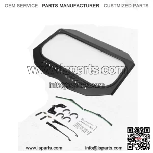 Glass Windshield with Sliding Vents & Dual Manual Wipers for Can-Am Maverick X3