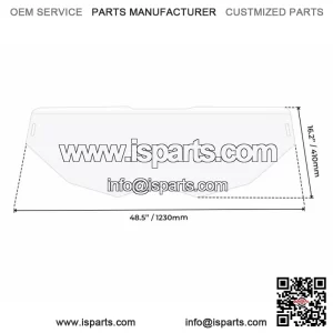 Half Front Windshield for Can-Am Maverick X3 Turbo (2017-2025) ?C UTV Windscreen