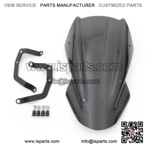 Kawasaki Z650 2017-up ABS Windshield Screen Windscreen with Bracket Black