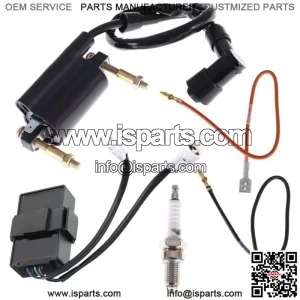 Ignition Coil CDI Spark Plug Kit For Kawasaki Bayou 300 KLF300B 1988-2004 NEW