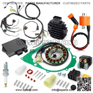 Ignition Coil CDI Wire Harness Relay Rectifier & Stator For Yamaha YFM350