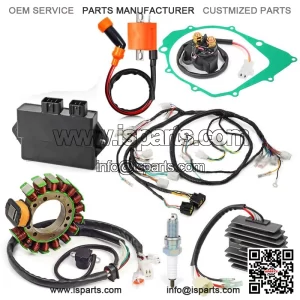 For Yamaha Warrior 350 YFM350X Magneto Stator Ignition Coil Wire Harness CDI Kit
