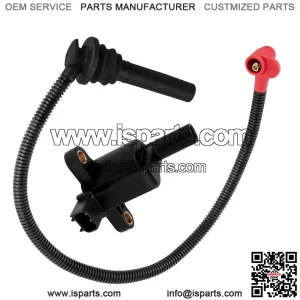 Ignition coil with spark plug wire for Polaris 4011834 4015072 and 4014795