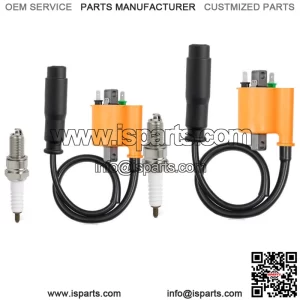 2X Ignition Coil Spark Plug For Kawasaki Teryx 750 800 KRF750 09-13 KRF800 15-22 (For: More than one vehicle)