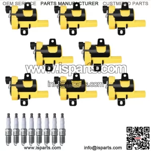 Heavy Duty Ignition Coil & NGK Platinum Spark Plug for Chevrolet Tahoe V8 UF262 (For: More than one vehicle)