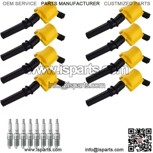 8 Heavy Duty Ignition Coil & NGK Spark Plug for Ford Mustang F150 4.6L V8 FD503 (For: More than one vehicle)