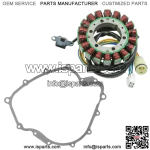 Stator & Gasket for Yamaha Rhino 660 YXR660F 2004 2005 2006 2007 Atv New (For: 2006 Yamaha Rhino 660)