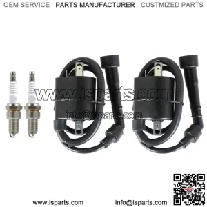 For Yamaha Motorcycle VIRAGO 535 XV535 1987-2000 Pair Ignition Coil & Spark Plug