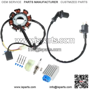 Fit For Polaris Outlaw 90/50 Ignition Coil Spark Plug Regulator Stator 2007-15