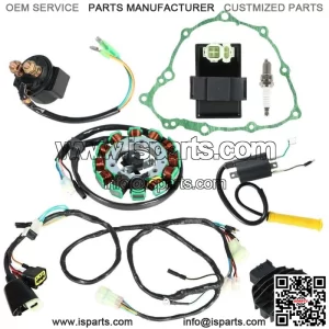 For Honda Sportrax 400 TRX400E Ignition Coil Spark Plug CDI Stator & Gasket Assy