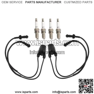 2 Set Ignition Coil & Spark Plug & Cap For HONDA Shadow 1100 VT1100 1987-2007