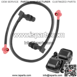 Fits Polaris Ranger XP 800 Ignition Coil w/ Spark Plug Wire 52, 59.3 cm 4x4 2012