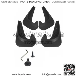 4X Universal Black Car Mud Flaps Splash Guards For Car Auto Accessories Parts (For: More than one vehicle)