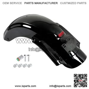 For 2009-2013 Touring Road King Street Glide CVO Style Rear Fender System W/LED