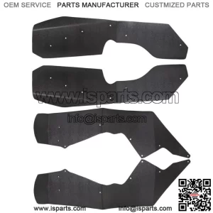 Fender Flares / Extensions Black Plastic For 2009-2014 Polaris RZR 800 (For: Polaris)