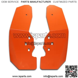 2014 - 2017 Polaris RZR XP 1000 RZR Mud Flap / Fender Flares FRONT SET(2) ORANGE (For: Polaris)