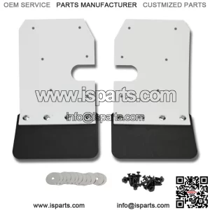 Mud Flaps for Polaris XL XXL Fenders RZR XP       WHITE
