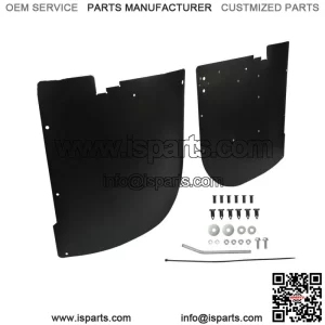 For 2013-2017 Polaris Ranger XP 900 XP 1000 Rear Mud Guards Fender Flares (For: Polaris)