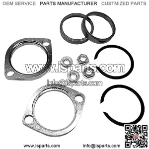 Exhaust Flange Kit for Harley Davidson 1984-2020 Touring, Dyna, Softail, Sportster, Evolution Big Twin, Evolution, and Twin Cam Models XL883 XL1200