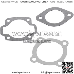 Cylinder Base Gasket Kit Replacement Fit for Harley Davidson Golf Cart 1963-1981 Top End Cylinder Head Exhaust Gasket Set 3pcs