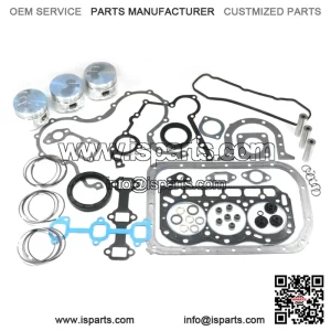Kawasaki 3010 4010 Mule DIESEL Engine Rebuild Kit w .25 OVERSIZE Pistons & Rings