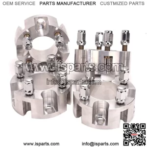 2 inch Golf Cart Wheel Spacers for Yamaha EZGO Club Car, 4 Pack, Silver