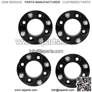 Wheel Spacers For Honda 4x110 1.5" 74mm Hub Bore M10x1.25 Studs 4Pcs Black