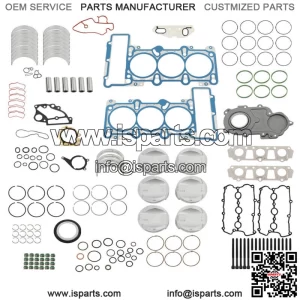Fit For Audi A6 A7 A8 S4 S5 Q5 3.0 Engine Pistons Gaskets Overhaul Rebuild Kit