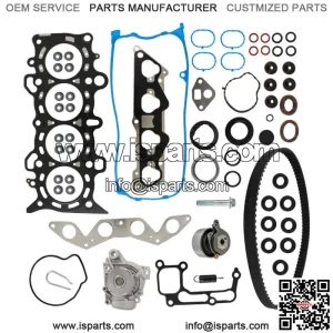 Head Gasket Set Timing Belt Water Pump Kit For 01-05 Honda Civic 1.7L SOHC D17A1