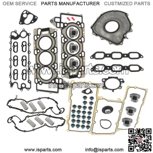 Engine Full Gasket Set+Piston w/Rings For 14-20 Jaguar Land Rover 3.0L V6 AJ126